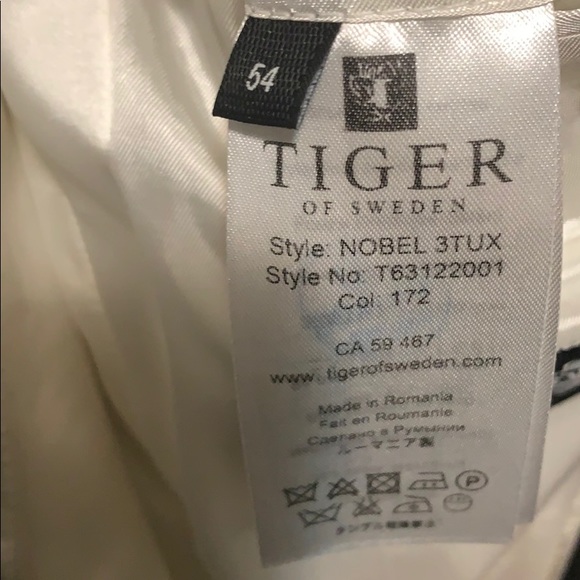TIGER OF SWEDEN. Winter cream tuxedo jacket EUC - Picture 6 of 6